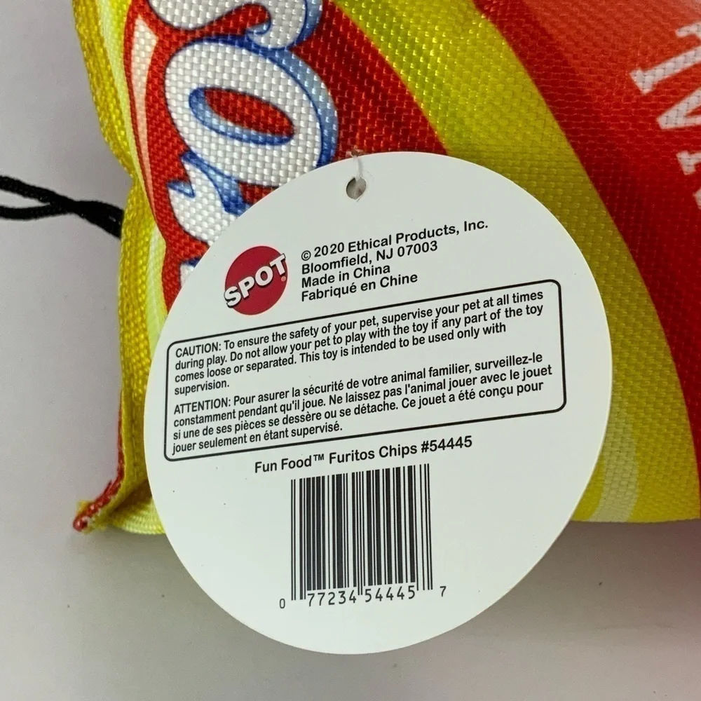 Dog Crinkle Toy Furitos Chips Spot Fun Dog Toy NEW
